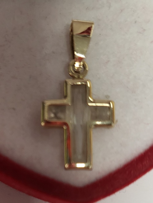 Zloty krzyżyk 0.9 gram